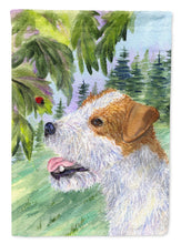 Load image into Gallery viewer, Jack Russell Terrier Flag Canvas House Size