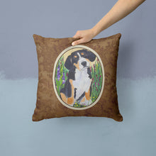 Load image into Gallery viewer, Entlebucher Mountain Dog Throw Pillow - 14x14 Decorative Pillow – Art for Your Home &amp; Patio
