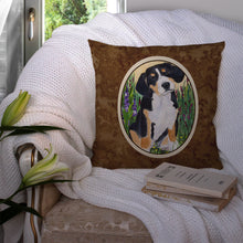 Load image into Gallery viewer, Entlebucher Mountain Dog Throw Pillow - 14x14 Decorative Pillow – Art for Your Home &amp; Patio