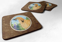 Load image into Gallery viewer, Afghan Hound Coasters - Set of 4 Lightweight Foam, Absorbent Drink Coasters
