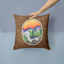 Load image into Gallery viewer, Dandie Dinmont Terrier Throw Pillow - 14x14 Decorative Pillow – Art for Your Home &amp; Patio