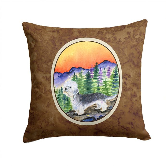 Dandie Dinmont Terrier Throw Pillow - 14x14 Decorative Pillow – Art for Your Home & Patio