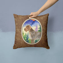 Load image into Gallery viewer, German Wirehaired Pointer Throw Pillow - 14x14 Decorative Pillow – Art for Your Home &amp; Patio