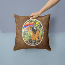 Load image into Gallery viewer, Welsh Terrier Throw Pillow - 14x14 Decorative Pillow – Art for Your Home &amp; Patio
