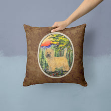 Load image into Gallery viewer, Cairn Terrier Throw Pillow - 14x14 Decorative Pillow – Art for Your Home &amp; Patio