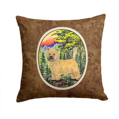Cairn Terrier Throw Pillow - 14x14 Decorative Pillow – Art for Your Home & Patio