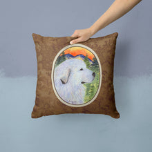 Load image into Gallery viewer, Great Pyrenees Throw Pillow - 14x14 Decorative Pillow – Art for Your Home &amp; Patio