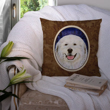 Load image into Gallery viewer, Great Pyrenees Throw Pillow - 14x14 Decorative Pillow – Art for Your Home &amp; Patio
