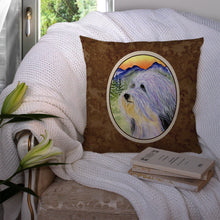 Load image into Gallery viewer, Bearded Collie Throw Pillow - 14x14 Decorative Pillow – Art for Your Home &amp; Patio