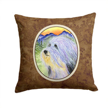 Load image into Gallery viewer, Bearded Collie Throw Pillow - 14x14 Decorative Pillow – Art for Your Home &amp; Patio