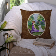 Load image into Gallery viewer, Westie Throw Pillow - 14x14 Decorative Pillow – Art for Your Home &amp; Patio
