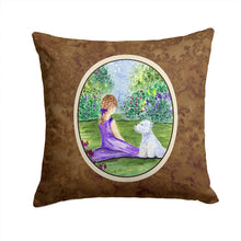 Load image into Gallery viewer, Westie Throw Pillow - 14x14 Decorative Pillow – Art for Your Home &amp; Patio
