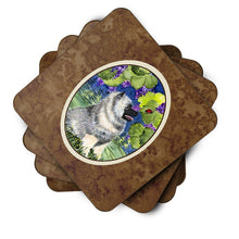 Load image into Gallery viewer, Keeshond Coasters - Set of 4 Lightweight Foam, Absorbent Drink Coasters