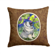 Load image into Gallery viewer, Keeshond Throw Pillow - 14x14 Decorative Pillow – Art for Your Home &amp; Patio