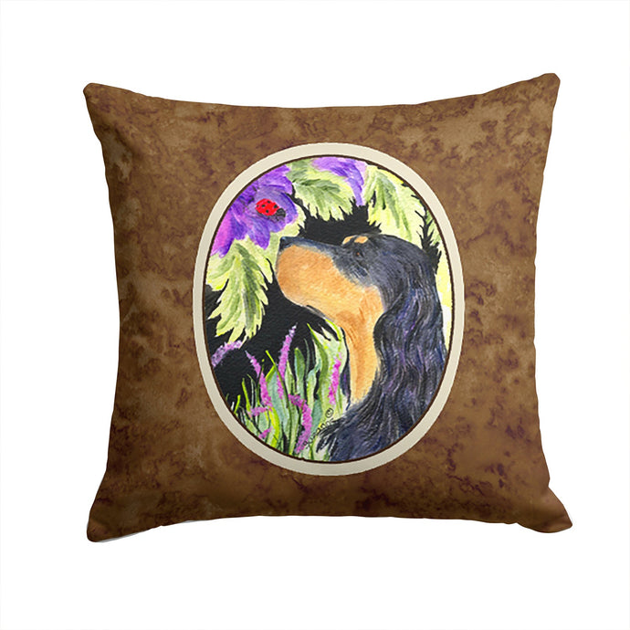 Gordon Setter Throw Pillow - 14x14 Decorative Pillow – Art for Your Home & Patio