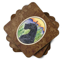 Load image into Gallery viewer, Schnauzer Coasters - Set of 4 Lightweight Foam, Absorbent Drink Coasters