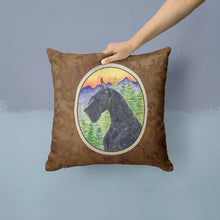 Load image into Gallery viewer, Schnauzer Throw Pillow - 14x14 Decorative Pillow – Art for Your Home &amp; Patio