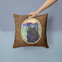 Load image into Gallery viewer, French Bulldog Throw Pillow - 14x14 Decorative Pillow – Art for Your Home &amp; Patio