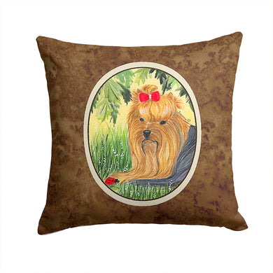 Yorkie Throw Pillow - 14x14 Decorative Pillow – Art for Your Home & Patio