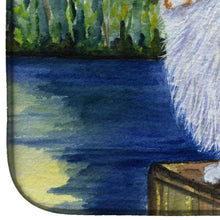 Load image into Gallery viewer, Clumber Spaniel Dish Drying Mat – Absorbent, Artistic Kitchen Essentials SS8261DDM
