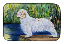 Load image into Gallery viewer, Clumber Spaniel Dish Drying Mat – Absorbent, Artistic Kitchen Essentials SS8261DDM