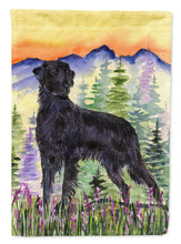 Load image into Gallery viewer, Flat Coated Retriever Flag Canvas House Size