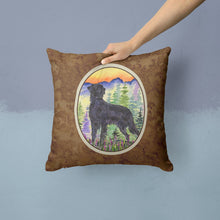 Load image into Gallery viewer, Flat Coated Retriever Throw Pillow - 14x14 Decorative Pillow – Art for Your Home &amp; Patio