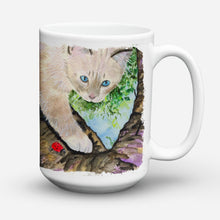 Load image into Gallery viewer, Cat - Birman Dishwasher Safe Microwavable Ceramic Coffee Mug 15 ounce SS8276CM15