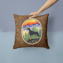 Load image into Gallery viewer, Doberman Throw Pillow - 14x14 Decorative Pillow – Art for Your Home &amp; Patio