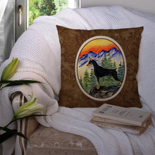 Load image into Gallery viewer, Doberman Throw Pillow - 14x14 Decorative Pillow – Art for Your Home &amp; Patio