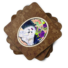 Load image into Gallery viewer, Maltese Coasters - Set of 4 Lightweight Foam, Absorbent Drink Coasters