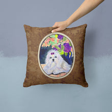 Load image into Gallery viewer, Maltese Throw Pillow - 14x14 Decorative Pillow – Art for Your Home &amp; Patio