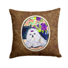 Load image into Gallery viewer, Maltese Throw Pillow - 14x14 Decorative Pillow – Art for Your Home &amp; Patio