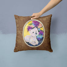 Load image into Gallery viewer, Westie Throw Pillow - 14x14 Decorative Pillow – Art for Your Home &amp; Patio