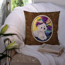 Load image into Gallery viewer, Westie Throw Pillow - 14x14 Decorative Pillow – Art for Your Home &amp; Patio