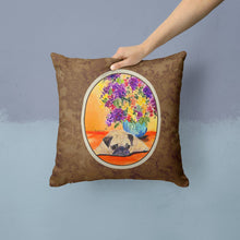 Load image into Gallery viewer, Pug Throw Pillow - 14x14 Decorative Pillow – Art for Your Home &amp; Patio