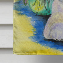 Load image into Gallery viewer, Bichon Frise Flag Canvas House Size