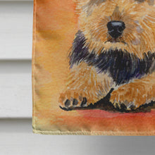 Load image into Gallery viewer, Norwich Terrier Flag Canvas House Size