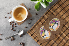 Load image into Gallery viewer, Japanese Chin Coasters - Set of 4 Lightweight Foam, Absorbent Drink Coasters