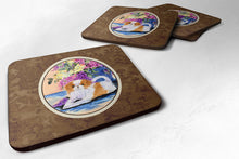Load image into Gallery viewer, Japanese Chin Coasters - Set of 4 Lightweight Foam, Absorbent Drink Coasters