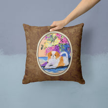 Load image into Gallery viewer, Japanese Chin Throw Pillow - 14x14 Decorative Pillow – Art for Your Home &amp; Patio