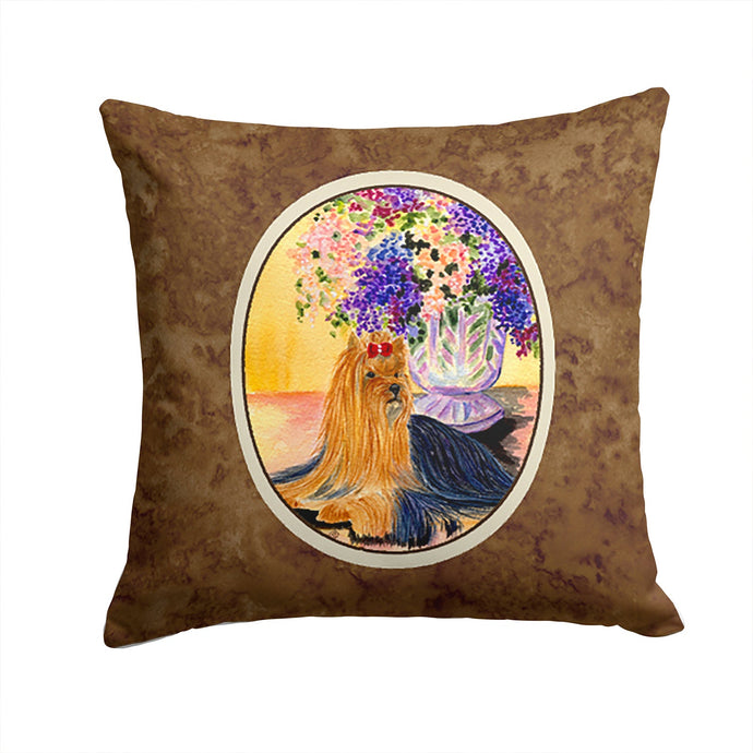 Yorkie Throw Pillow - 14x14 Decorative Pillow – Art for Your Home & Patio