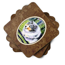Load image into Gallery viewer, Sheltie Coasters - Set of 4 Lightweight Foam, Absorbent Drink Coasters