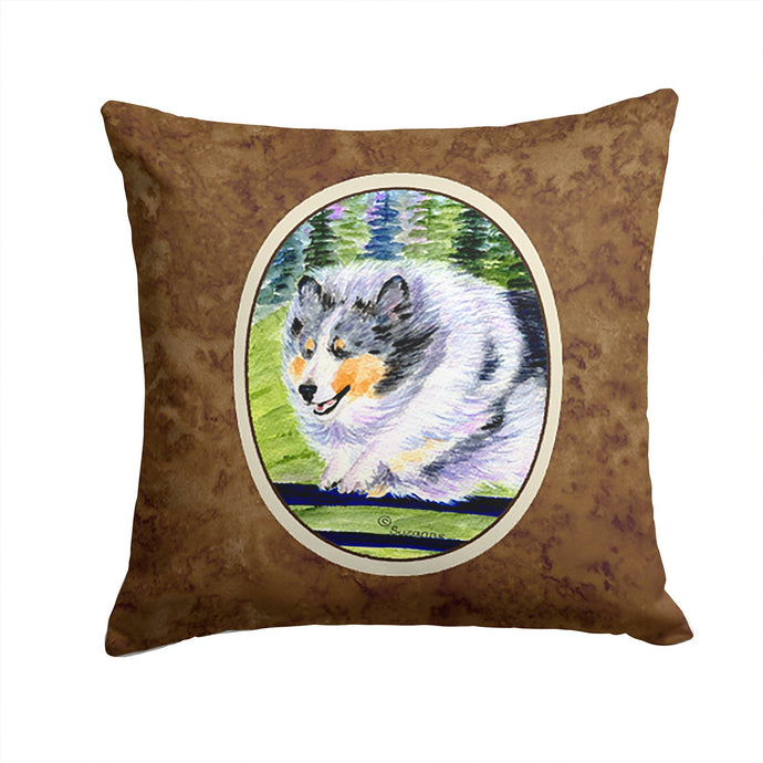 Sheltie Throw Pillow - 14x14 Decorative Pillow – Art for Your Home & Patio