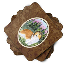Load image into Gallery viewer, Sheltie Coasters - Set of 4 Lightweight Foam, Absorbent Drink Coasters