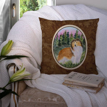 Load image into Gallery viewer, Sheltie Throw Pillow - 14x14 Decorative Pillow – Art for Your Home &amp; Patio