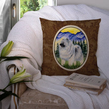 Load image into Gallery viewer, Keeshond Throw Pillow - 14x14 Decorative Pillow – Art for Your Home &amp; Patio