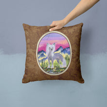 Load image into Gallery viewer, Chinese Crested Throw Pillow - 14x14 Decorative Pillow – Art for Your Home &amp; Patio