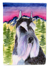 Load image into Gallery viewer, Schnauzer Flag Canvas House Size
