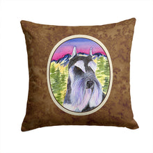 Load image into Gallery viewer, Schnauzer Throw Pillow - 14x14 Decorative Pillow – Art for Your Home &amp; Patio